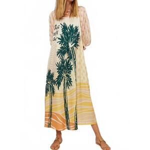 NEW ME369 amelia puff sleeve dress in multi